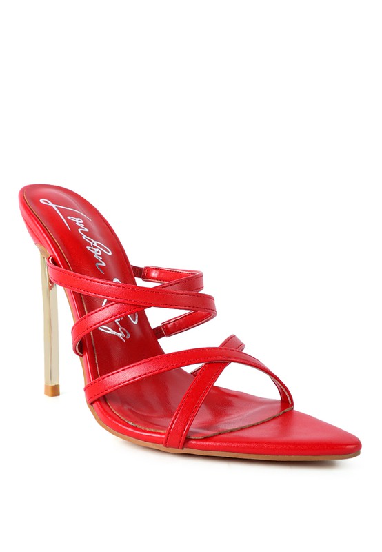 Women's neon animal print high heel sandals with stylish straps
