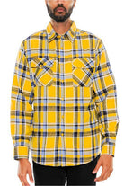 Long Sleeve Flannel Full Plaid Checkered Shirt - VacationGrabs