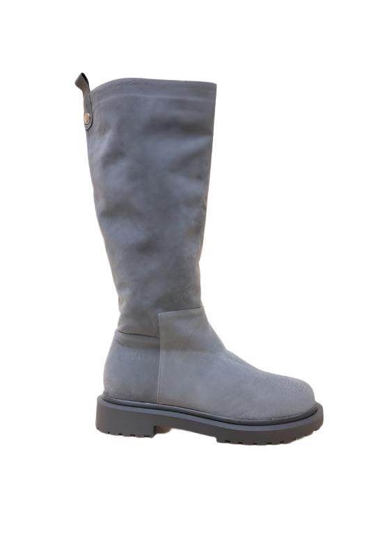 Let's See Style Gray Low Platform Boots for Women with sleek design and comfortable fit