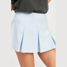 Emory Park light blue low rise skort shorts with pleated design for trendy summer style