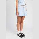 Low Waist Pleated Mini Skirt - VacationGrabs