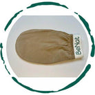 BeNat luxury raw silk bath glove for a gentle exfoliating and pampering shower experience