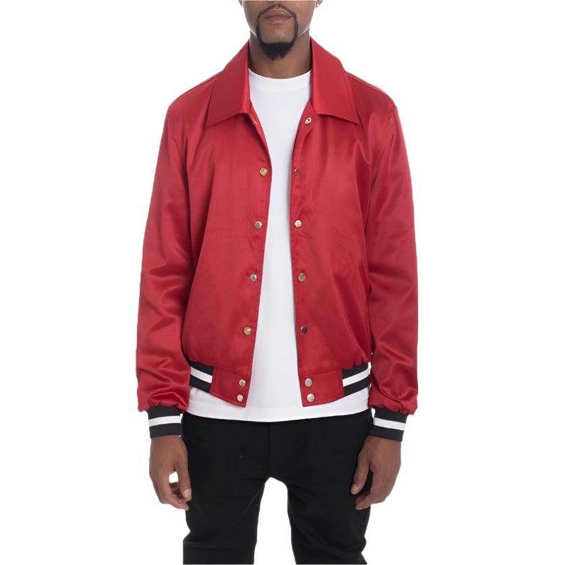 Luxury Satin Bomber Jacket - VacationGrabs