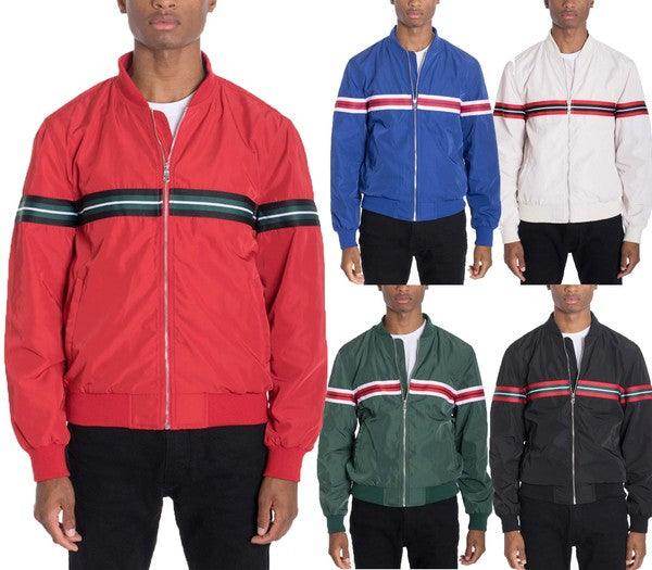 Luxury Woven Taped Bomber Jackets - VacationGrabs