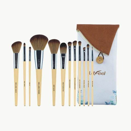 Sifides makeup brush set travel case featuring 12 high-quality brushes for precise makeup application
