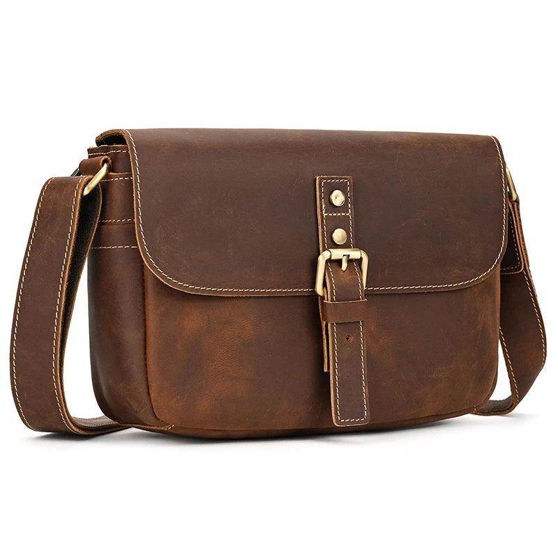 Male Female Leather Crossbody Bags Sling Bag Anti Theft - VacationGrabs