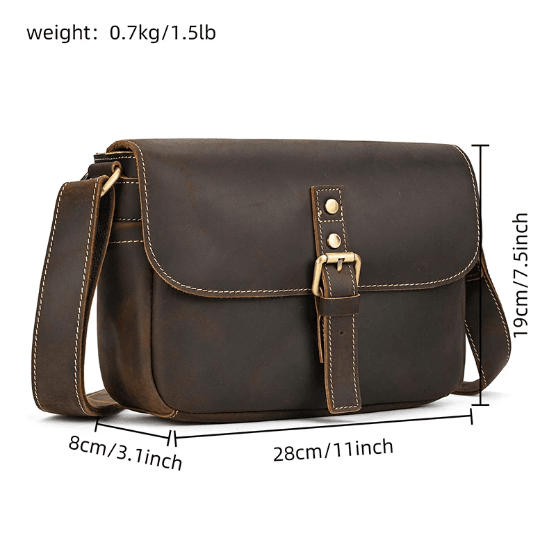 Male Female Leather Crossbody Bags Sling Bag Anti Theft - VacationGrabs