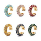 Colorful Jeweled Rhinestone Max Ear Cuffs - VacationGrabs