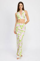Maxi Floral Bias Skirt - VacationGrabs