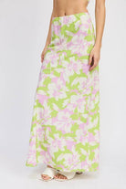 Maxi Floral Bias Skirt - VacationGrabs