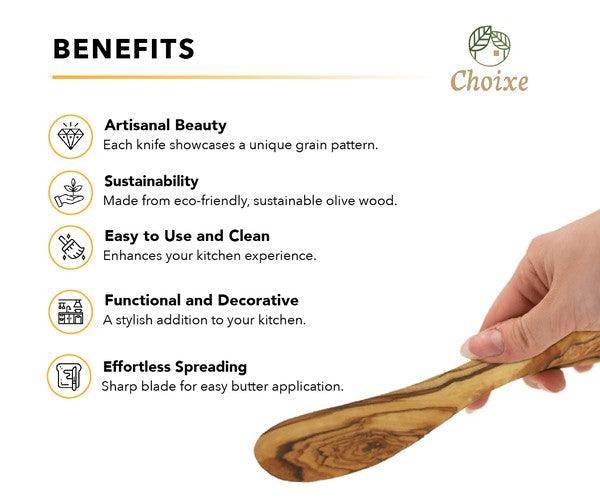 Mediterranean Olive Wood Butter Knife - VacationGrabs