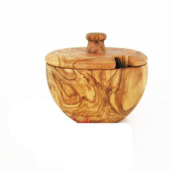 Mediterranean Olive Wood Canister - VacationGrabs