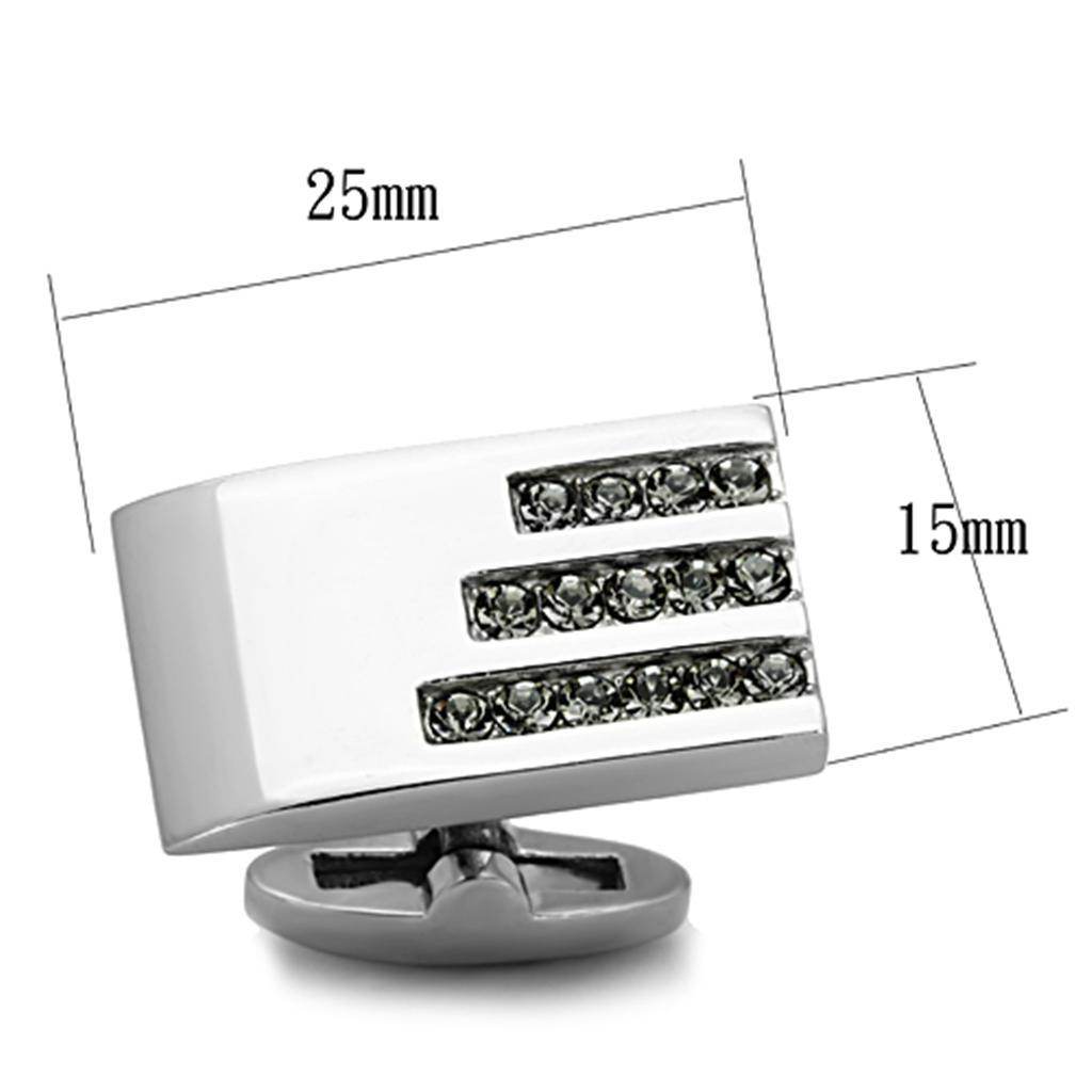 Men's Cufflinks - TK1241 - High polished (no plating) - VacationGrabs