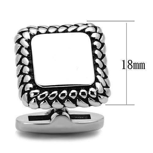 Men's Cufflinks - TK1246 - High polished (no plating) - VacationGrabs