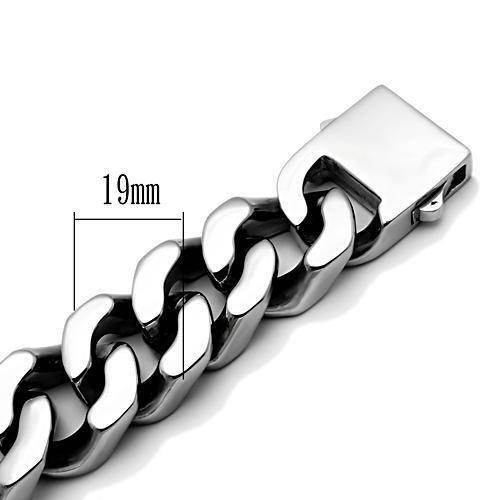 Men's high polished bracelet with a sleek design and durable clasp for stylish everyday wear