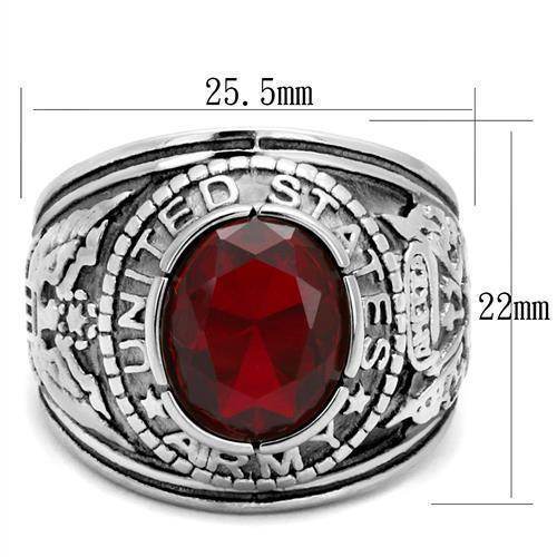 Men's Rings - TK414706 - High-Polished Stainless Steel Ring - VacationGrabs