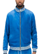 Men's Two Tone Velour Track Jackets - VacationGrabs