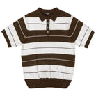 Mens 50's Charlie Brown Striped Shirts Short Sleeve Polo - VacationGrabs