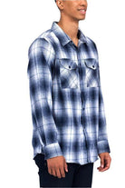 Mens Casual Fit Checker Plaid Flannel Long Sleeve Shirts - VacationGrabs
