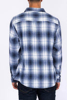 Mens Casual Fit Checker Plaid Flannel Long Sleeve Shirts - VacationGrabs