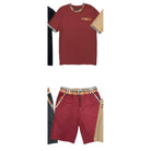 Mens Checkered Tshirt Short Set - VacationGrabs