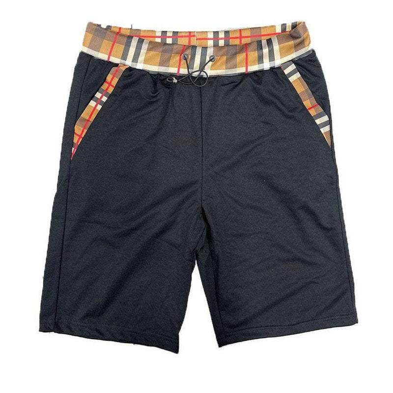 Mens Checkered Tshirt Short Set - VacationGrabs