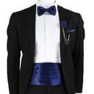 Men's Accessories - Ties Mens Cummerbund Bow Tie Brooch Set Black Red Blue