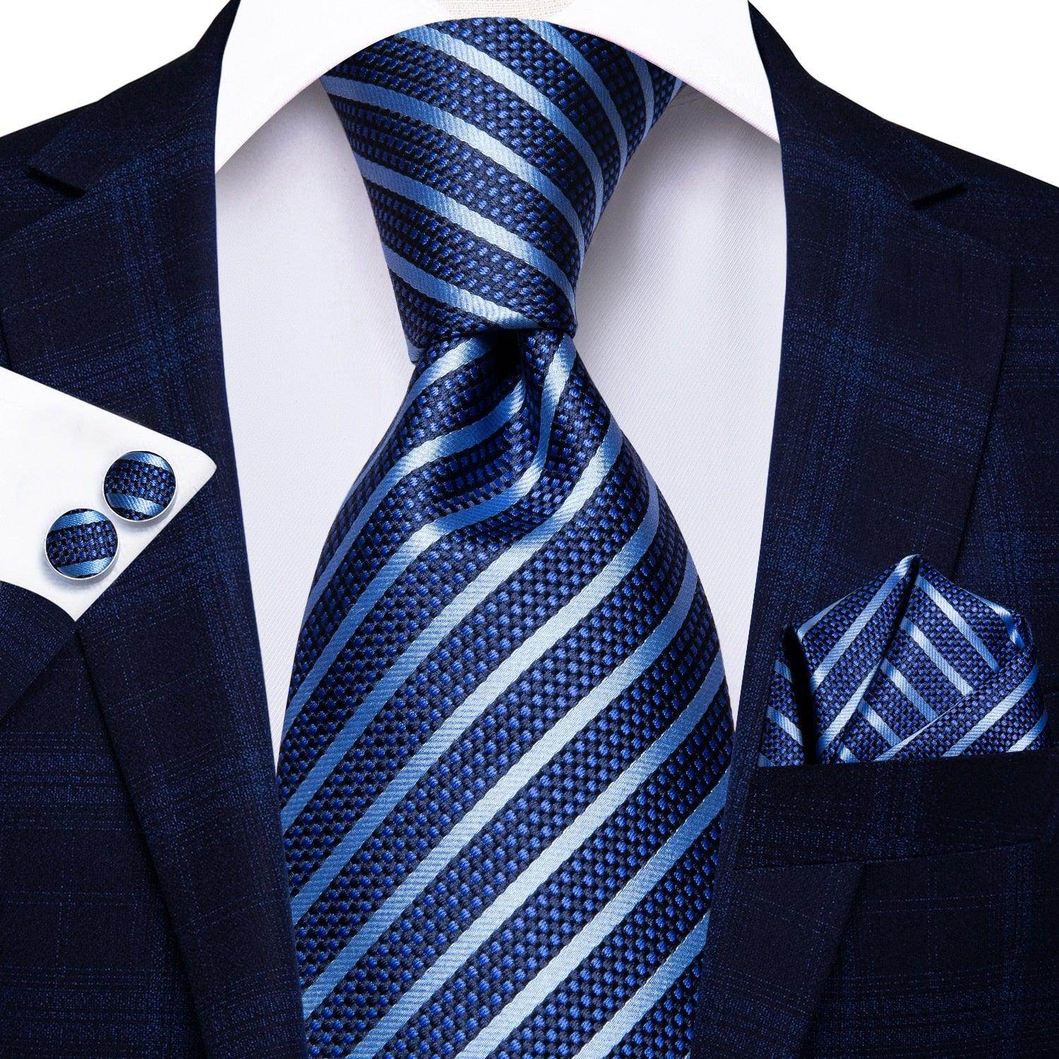 Mens Formal Luxury Wedding Neckties Gravatas 100% Silk - VacationGrabs