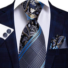 Mens Formal Luxury Wedding Neckties Gravatas 100% Silk - VacationGrabs