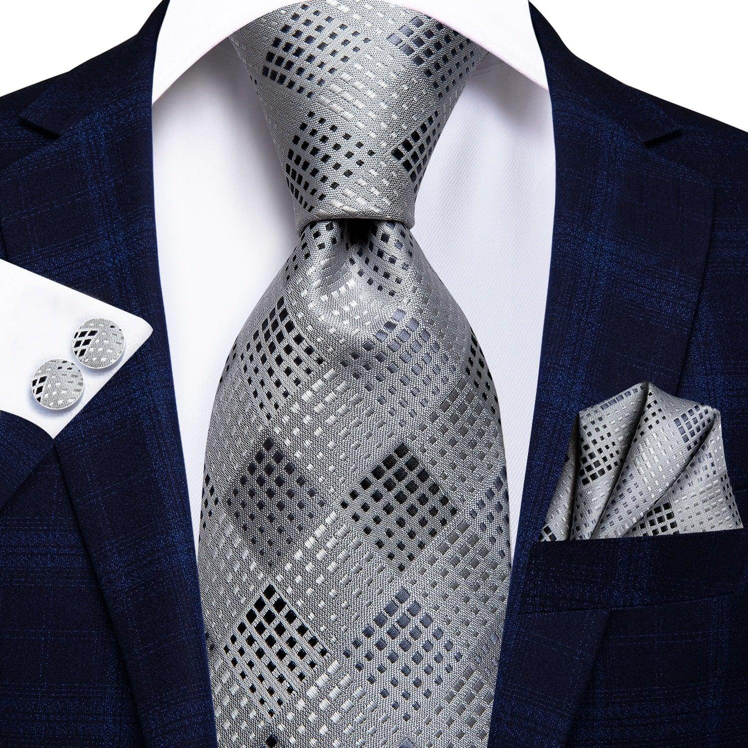Mens Formal Luxury Wedding Neckties Gravatas 100% Silk - VacationGrabs