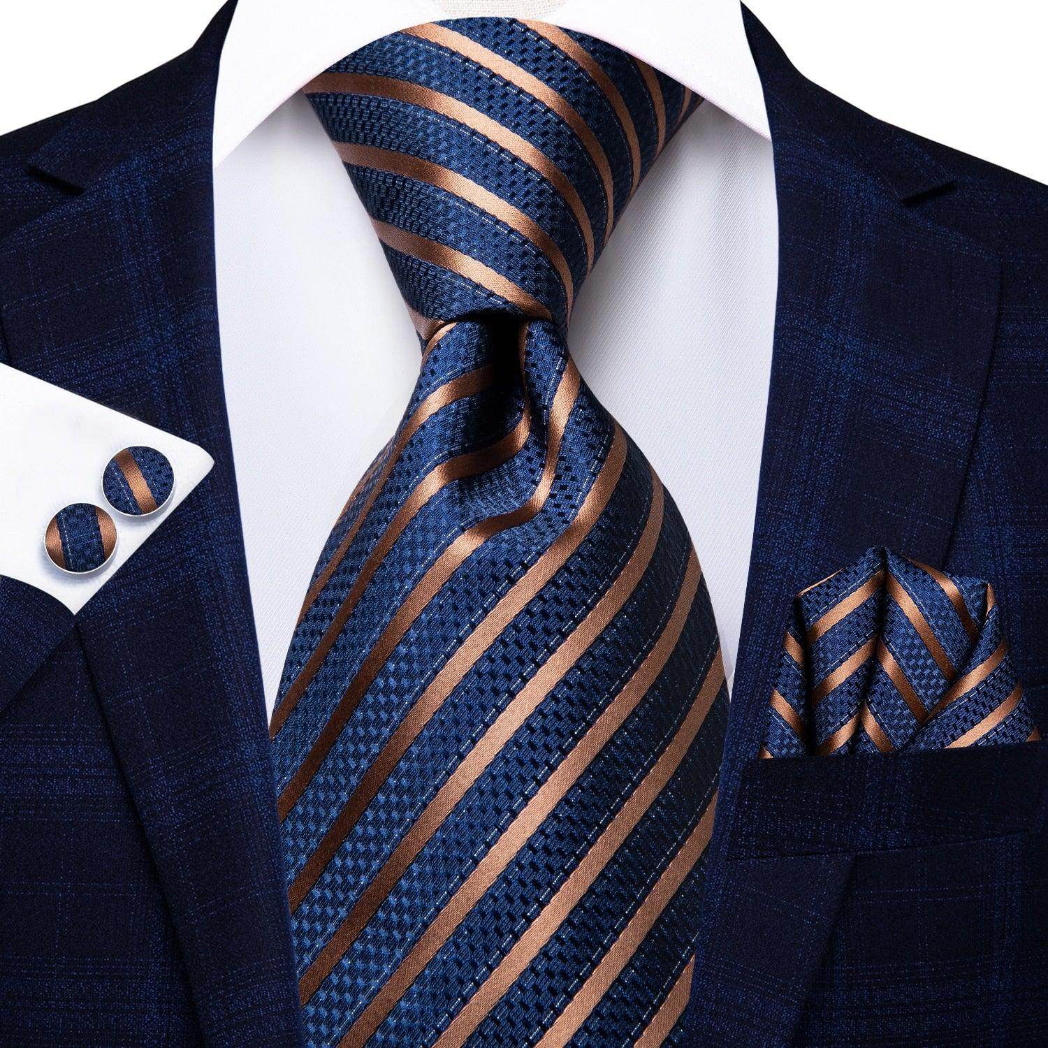 Mens Formal Luxury Wedding Neckties Gravatas 100% Silk - VacationGrabs