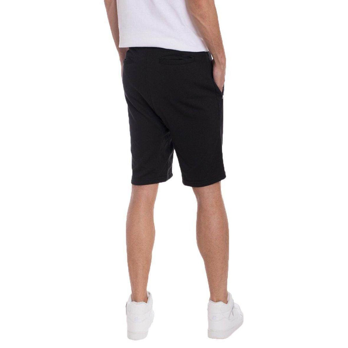 Men's French Terry Shorts in Black from VacationGrabs featuring a comfortable fit and side pockets