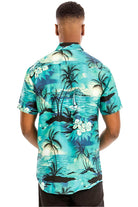 WEIV Mens Hawaiian Shirt Small with Tropical Print and Short Sleeves for Casual Wear