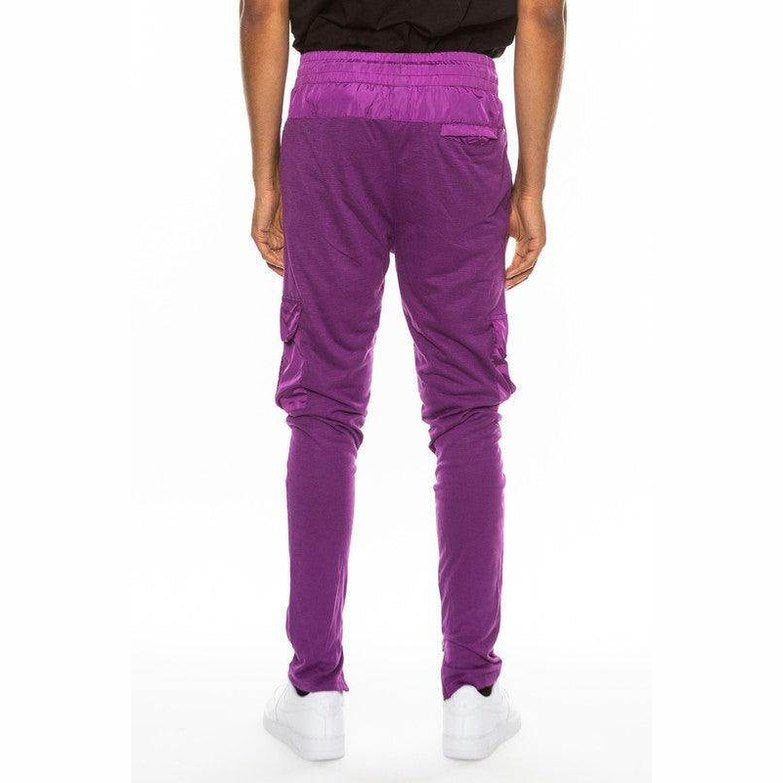 Mens Heathered Cotton Blend Joggers - VacationGrabs