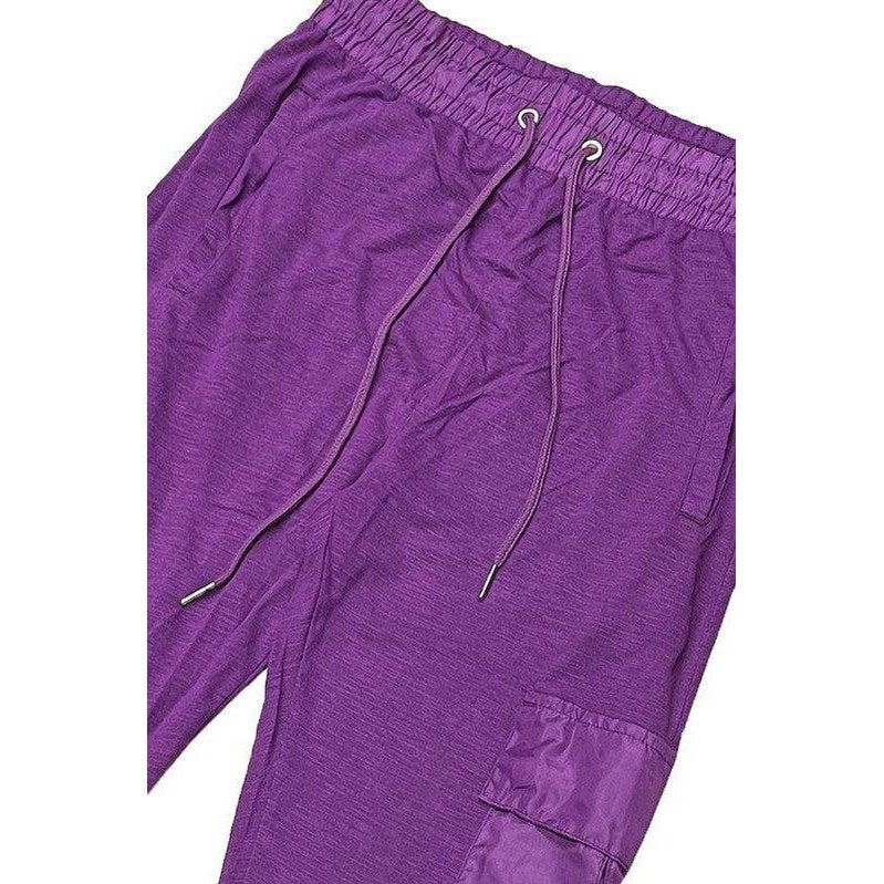 Mens Heathered Cotton Blend Joggers - VacationGrabs