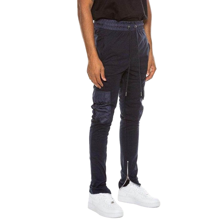 Mens Heathered Cotton Blend Joggers - VacationGrabs