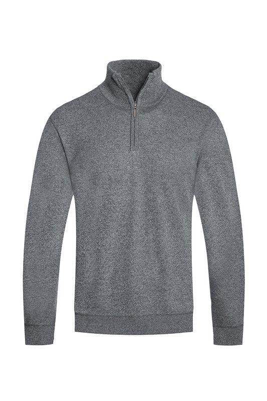 Mens Knit Quarter Zip Sweater - VacationGrabs