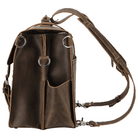Mens Large Leather Messenger Bag Multifunctional Weekender - VacationGrabs