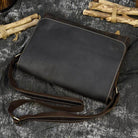 Mens leather crossbody bags from VacationGrabs featuring a sleek design and adjustable strap