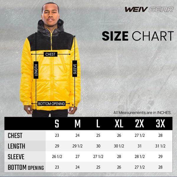 Mens Padded Buffle Puffer Jacket - VacationGrabs
