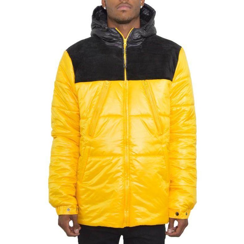 Mens Padded Buffle Puffer Jacket - VacationGrabs
