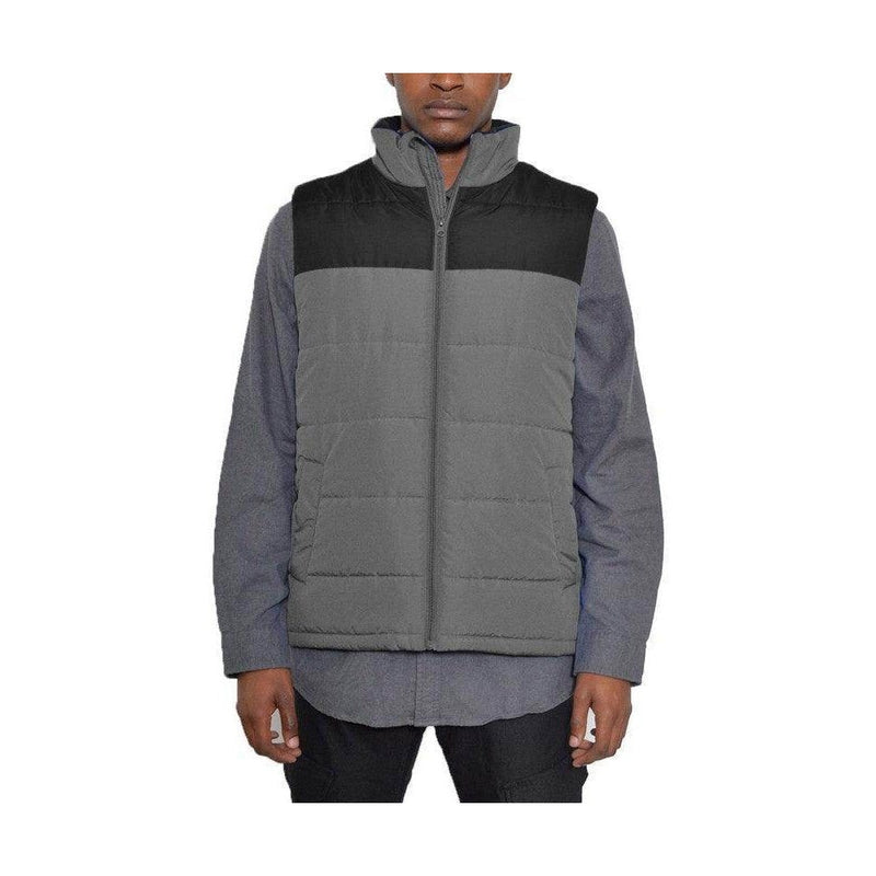 Mens Padded Winter Two Tone Vest Jackets - VacationGrabs