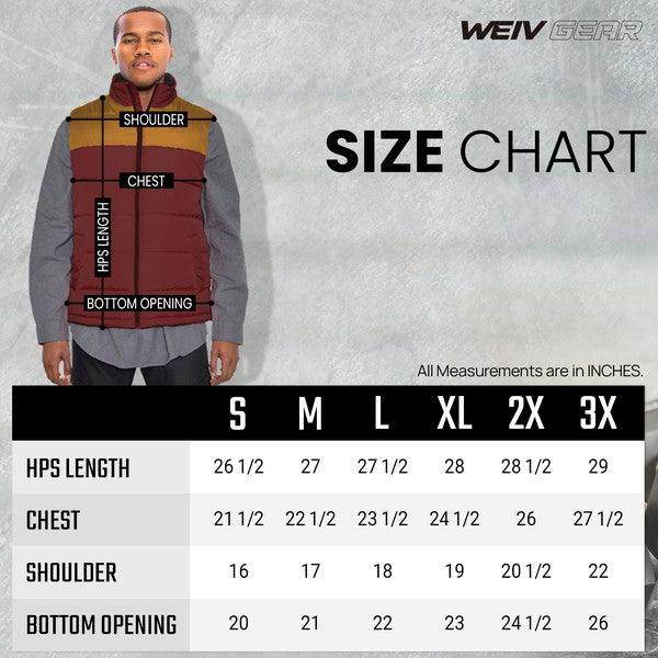 Mens Sleeveless Padded Winter Two Tone Vests - VacationGrabs