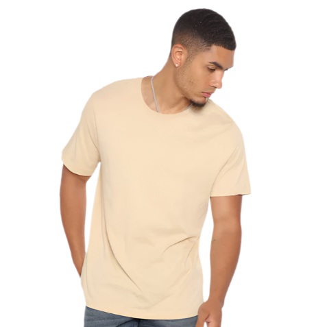 VacationGrabs mens slim fit jeans vintage blue worn by man with beige t-shirt and white sneakers