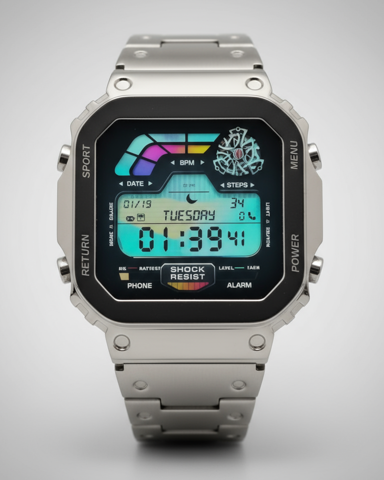 Dapr Men's Smart Watch with GPS featuring a sleek design and multifunctional display