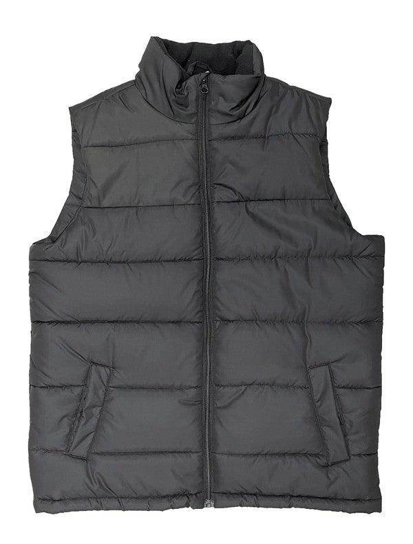 Mens Solid and Two Tone Padded Winter Vests - VacationGrabs