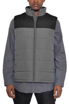 Mens Solid and Two Tone Padded Winter Vests - VacationGrabs