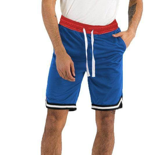 Mens Solid Athletic Basketball Sports Shorts - VacationGrabs
