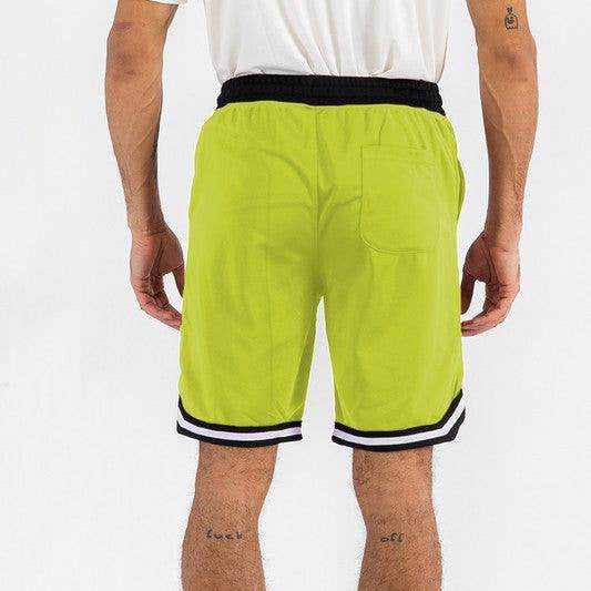Mens Solid Athletic Basketball Sports Shorts - VacationGrabs