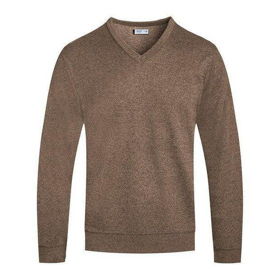 Mens Solid Color V-Neck Sweaters - VacationGrabs